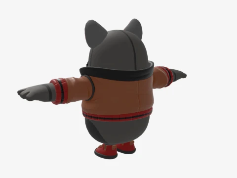Bad Kit Fall Guy - Fortnite 3D Model