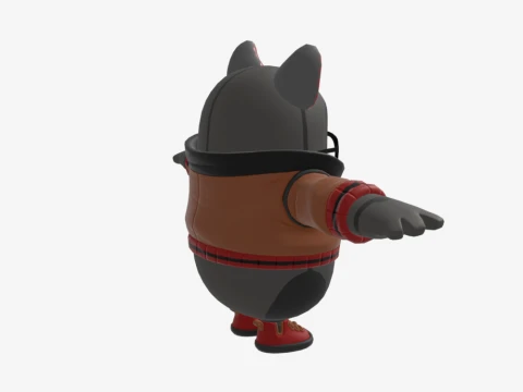 Bad Kit Fall Guy - Fortnite 3D Model