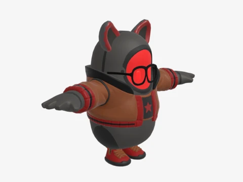 Bad Kit Fall Guy - Fortnite 3D Model