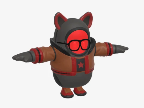 Bad Kit Fall Guy - Fortnite 3D Model