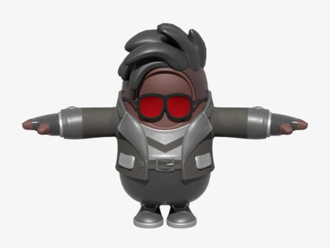 Renegade Shadow Fall Guy - Fortnite 3D Model
