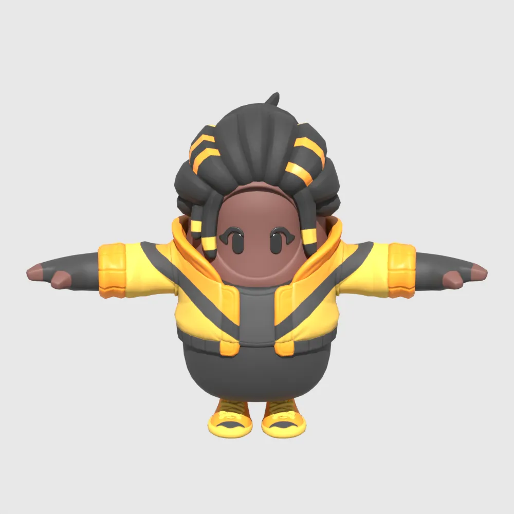 Honeydancer Fall Guy - Fortnite 3D Model .c4d .max .obj .3ds .fbx .stl .blend 