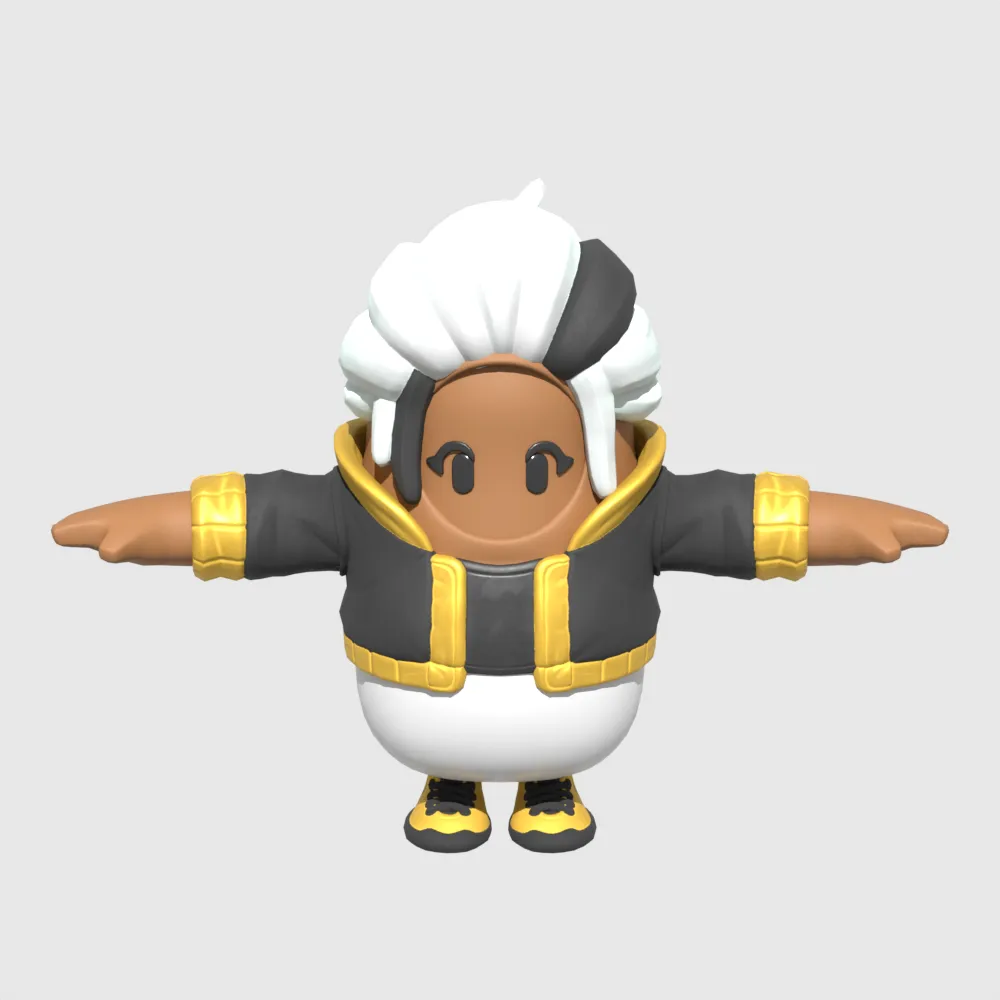 Clara Fall Guy - Fortnite 3D Model .c4d .max .obj .3ds .fbx .stl .blend 