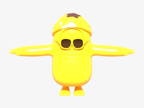Peely Fall Guy - Fortnite 3D Model