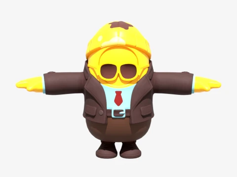 Agente Peely Fall Guy - Fortnite Modello 3D