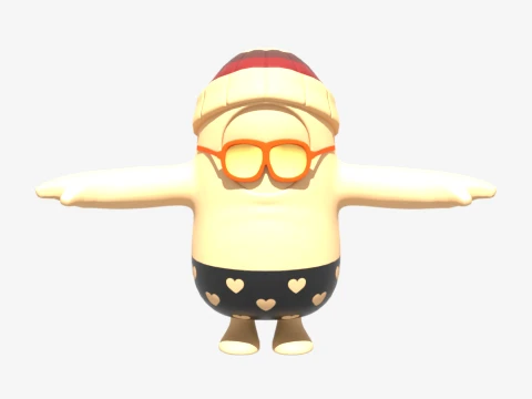 Unpeely Fall Guy - Fortnite 3D Model