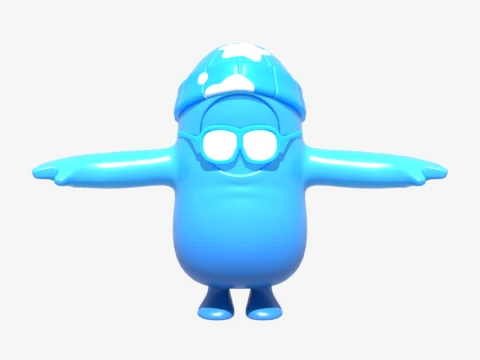 Polar Peely Fall Guy - Fortnite Modello 3D