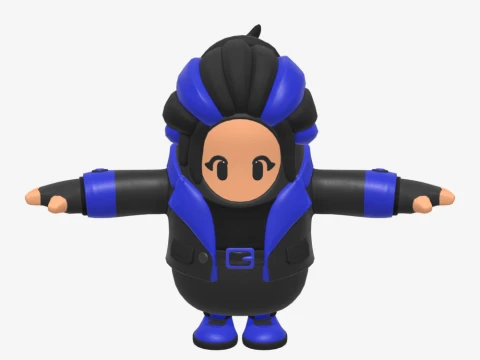Indigo Kuno Fall Guy - Fortnite 3D Model