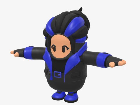 Indigo Kuno Fall Guy - Fortnite 3D Model