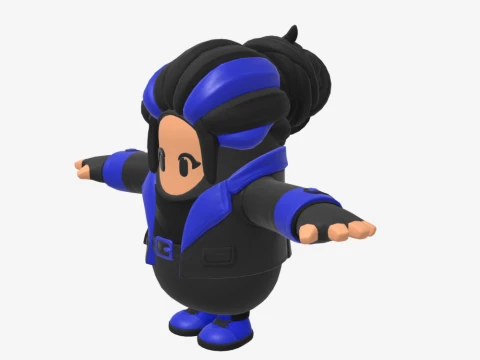 Indigo Kuno Fall Guy - Fortnite 3D Model