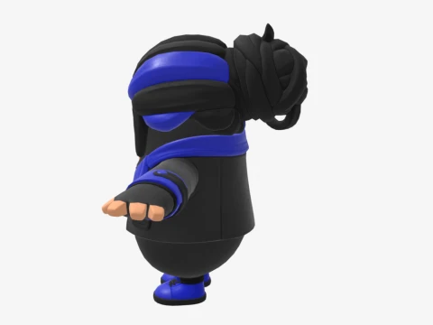 Indigo Kuno Fall Guy - Fortnite 3D Model