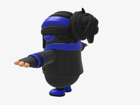 Indigo Kuno Fall Guy - Fortnite 3D Model