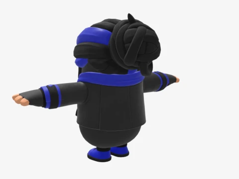 Indigo Kuno Fall Guy - Fortnite 3D Model