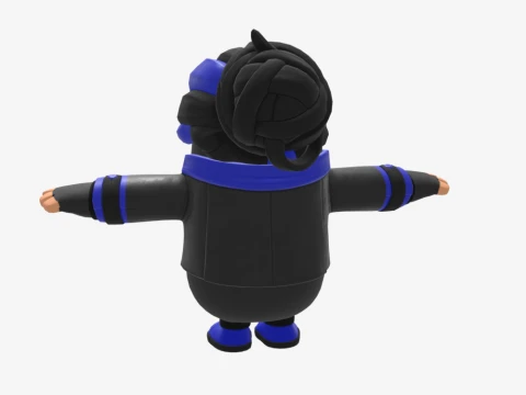 Indigo Kuno Fall Guy - Fortnite 3D Model