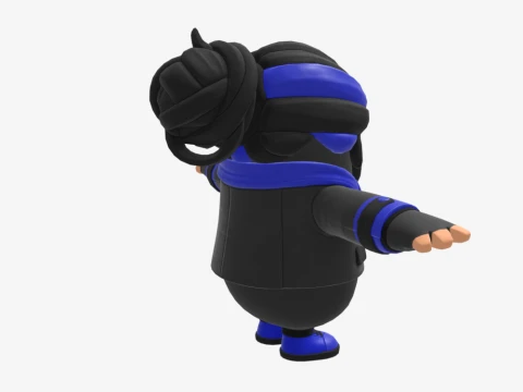 Indigo Kuno Fall Guy - Fortnite 3D Model