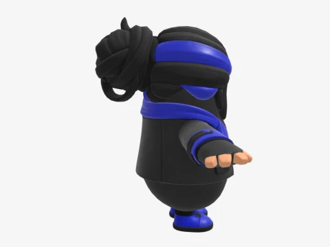 Indigo Kuno Fall Guy - Fortnite 3D Model