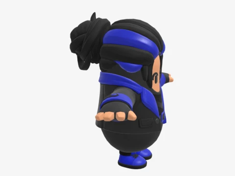 Indigo Kuno Fall Guy - Fortnite 3D Model