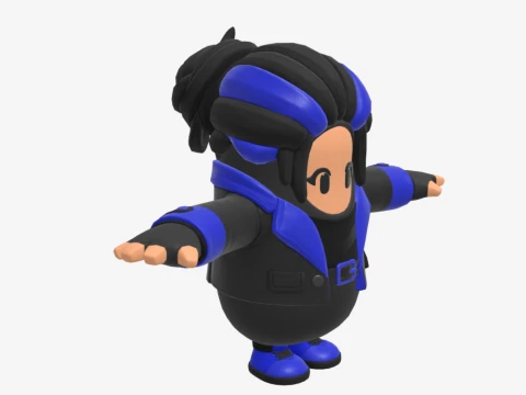 Indigo Kuno Fall Guy - Fortnite 3D Model