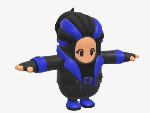 Indigo Kuno Fall Guy - Fortnite 3D Model