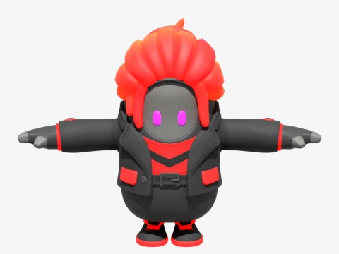 Inceneritore Kuno Fall Guy - Fortnite Modello 3D