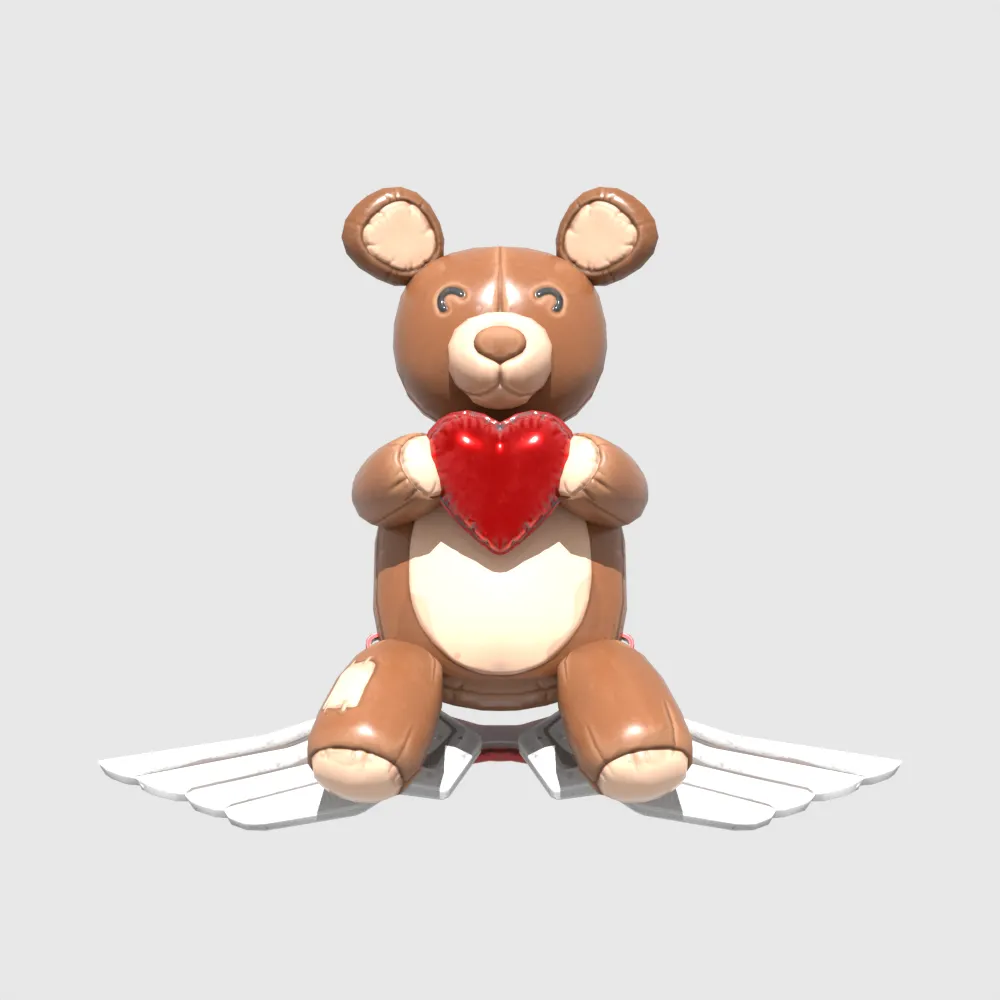 Bear Force One Glider - Fortnite 3D Model .c4d .max .obj .3ds .fbx .stl .blend 