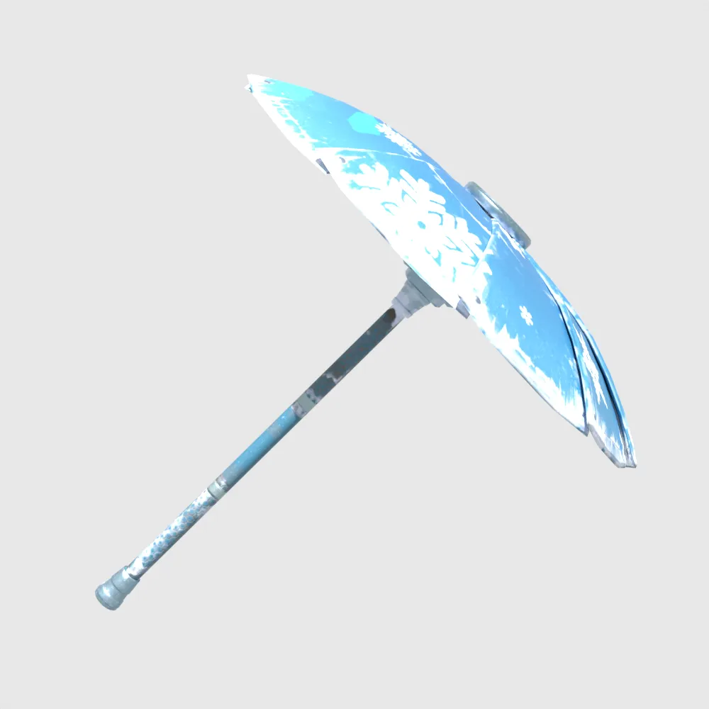 Snowflake Glider - Fortnite 3D Model .c4d .max .obj .3ds .fbx .stl .blend 