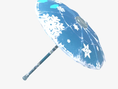 Snowflake Glider - Fortnite 3D Model