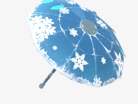 Snowflake Glider - Fortnite 3D Model