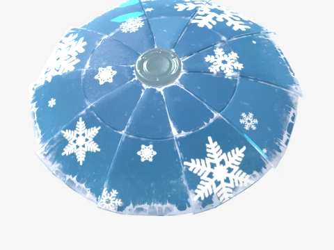 Snowflake Glider - Fortnite 3D Model