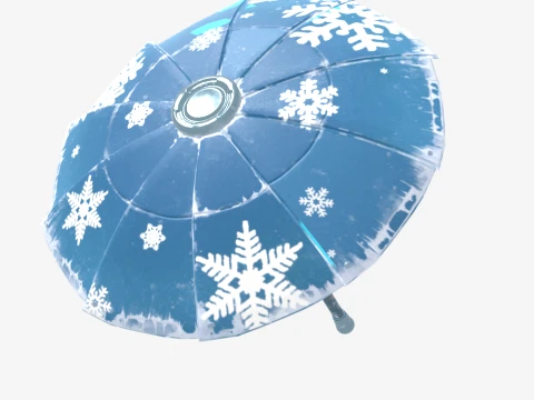 Snowflake Glider - Fortnite 3D Model