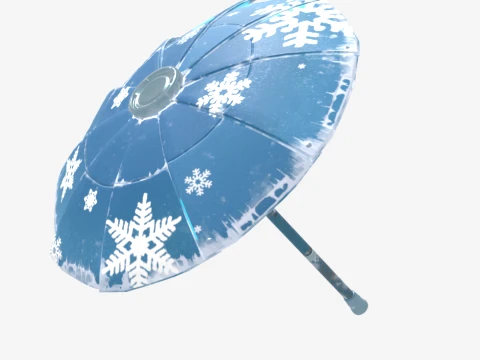 Snowflake Glider - Fortnite 3D Model