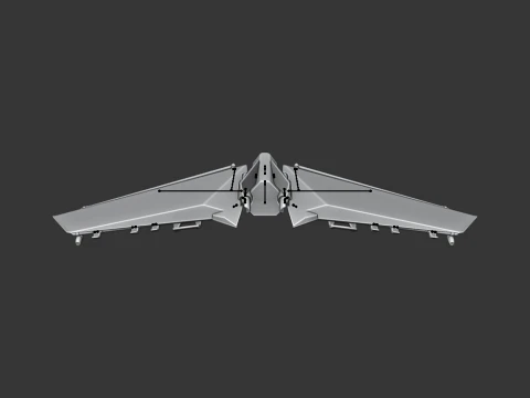 Split Wing Glider - Fortnite 3D Model