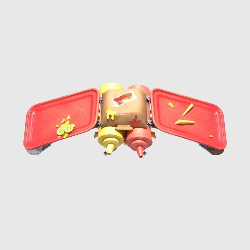 Flying Saucer Glider - Fortnite 3D Model .c4d .max .obj .3ds .fbx .stl .blend 