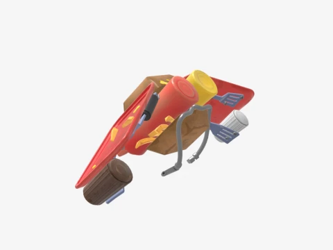 Flying Saucer Glider - Fortnite 3D Model