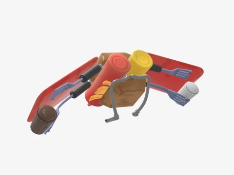 Flying Saucer Glider - Fortnite 3D Model