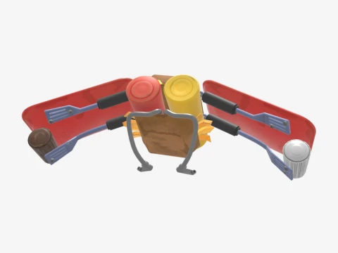 Flying Saucer Glider - Fortnite 3D Model