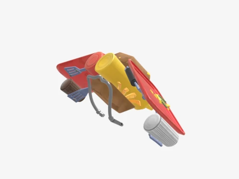 Flying Saucer Glider - Fortnite 3D Model