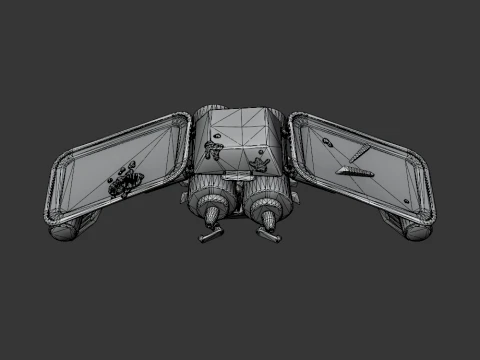 Flying Saucer Glider - Fortnite 3D Model