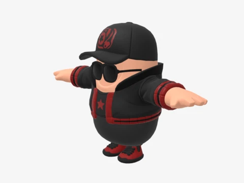 Scarlet Komutanı Fall Guy - Fortnite 3D Model