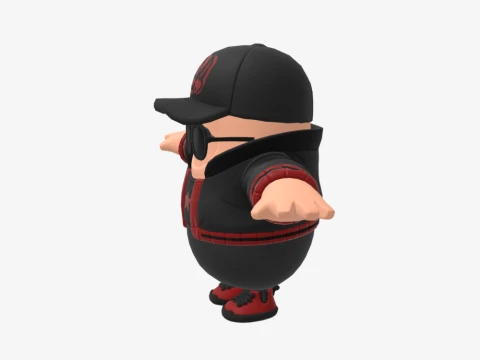 Scarlet Komutanı Fall Guy - Fortnite 3D Model