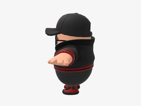 Scarlet Komutanı Fall Guy - Fortnite 3D Model