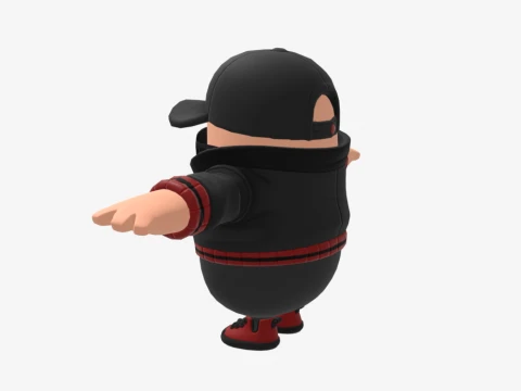Scarlet Komutanı Fall Guy - Fortnite 3D Model