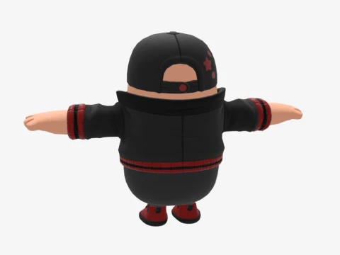 Scarlet Komutanı Fall Guy - Fortnite 3D Model