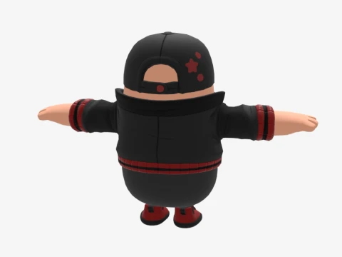 Scarlet Komutanı Fall Guy - Fortnite 3D Model
