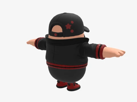 Scarlet Komutanı Fall Guy - Fortnite 3D Model