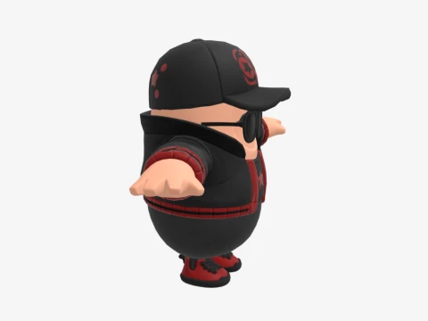 Scarlet Komutanı Fall Guy - Fortnite 3D Model