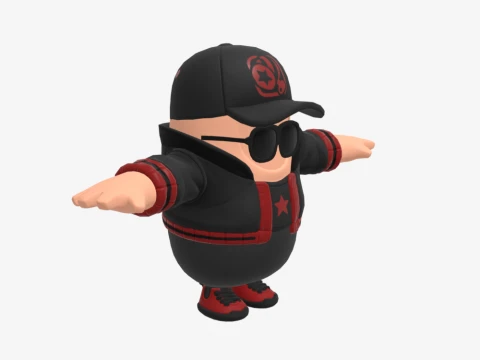 Scarlet Komutanı Fall Guy - Fortnite 3D Model