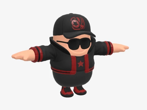 Scarlet Komutanı Fall Guy - Fortnite 3D Model