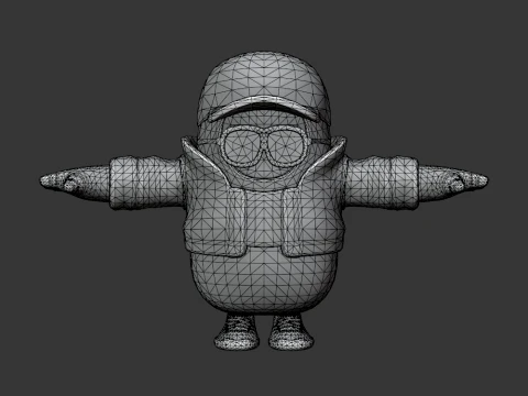 Scarlet Komutanı Fall Guy - Fortnite 3D Model