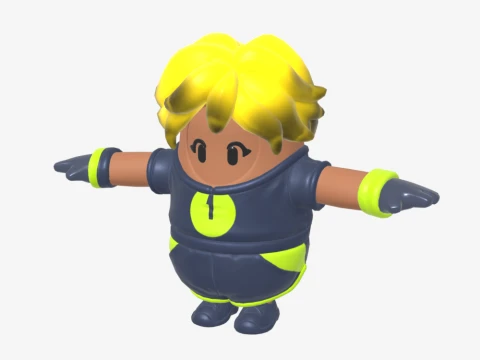Hana Fall Guy - Fortnite Modelo 3D